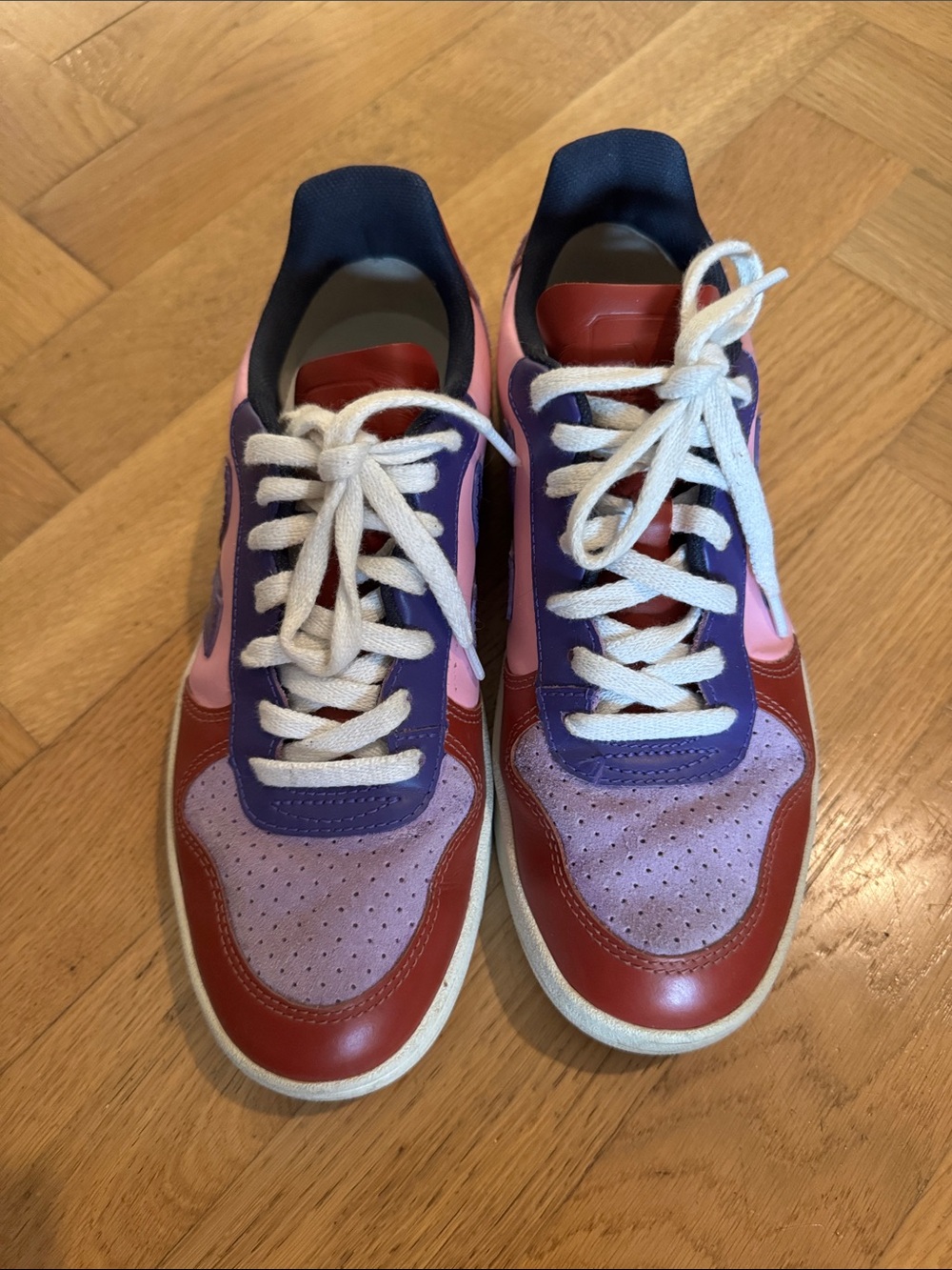 Veja x Lemonade Low-Top Sneakers in Red, Purple & Pink